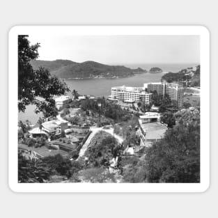 Vintage Landscape Photo of Acapulco Mexico Sticker